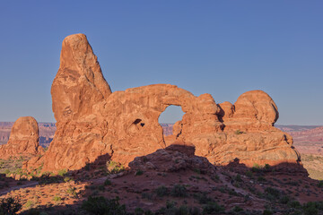 Arches National Park's Turret Arch in the Morning © Hanyun