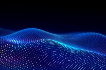 blue wave light screen gradient texture background abstract technology