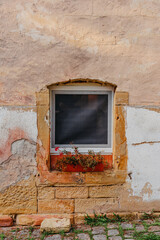 The Old Fachwerk houses in Germany. Scenic view of ancient medieval urban street architecture with half-timbered houses in the Old Town of Germany.