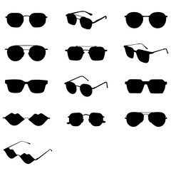 set of Sunglasses, Sunglasses SVG, Summer SVG, Sunglass Sunset SVG, Sunglasses SVG Bundle, Beach Sunglasses SVG, silhouette, cut file
