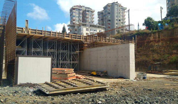 Wall Bars Built In Underpass Construction