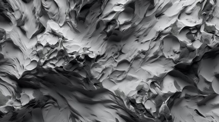 Black white vulcanic rock texture.Close-up.Generative AI
