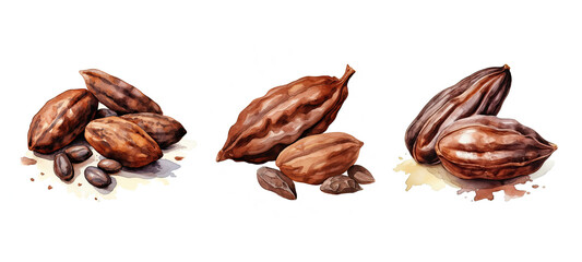 Obraz premium sweet cacao chocolate watercolor