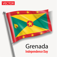 Grenada flag national independence day vector flags in America 