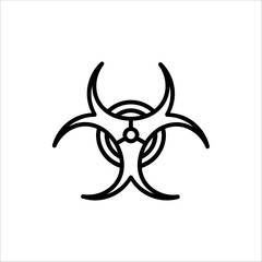 Biohazard icon. Biohazard symbol. isolated on white background