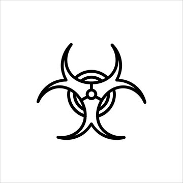 Biohazard icon. Biohazard symbol. isolated on white background