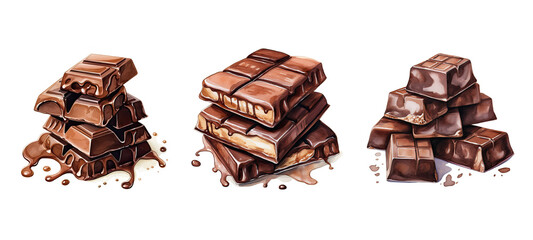treat confection chocolate watercolor