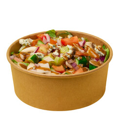 Delicious salad bowl brimming with fresh veggies, topped with a nutritious and flavorful sauce. A wholesome and delightful choice for your health-conscious cravings