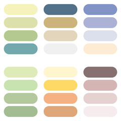 Color palette. Color shades. Trend colors. Vector illustration