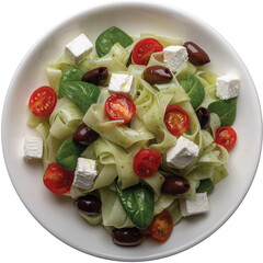 Delicious salad bowl brimming with fresh veggies, topped with a nutritious and flavorful sauce. A wholesome and delightful choice for your health-conscious cravings