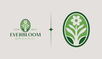 Leaf Flower Plant Logo Template. Universal creative premium symbol. Vector illustration. Creative Minimal design template. Symbol for Corporate Business Identity