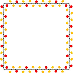 Christmas frame border decoration