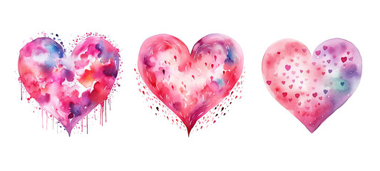 passion love heart watercolor