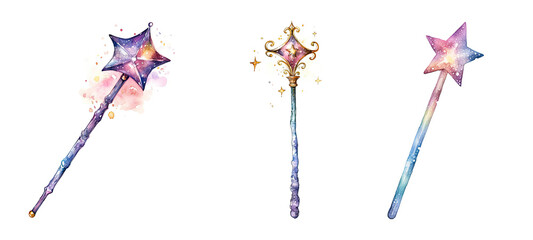 al magic wand sparkle watercolor