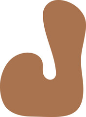 J Letters Retro Wavy Text Alphabet Groovy Font