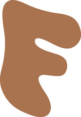 F Letters Retro Wavy Text Alphabet Groovy Font