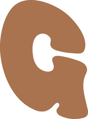 G Letters Retro Wavy Text Alphabet Groovy Font