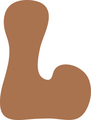 L Letters Retro Wavy Text Alphabet Groovy Font