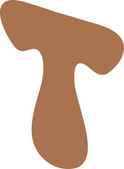 T Letters Retro Wavy Text Alphabet Groovy Font