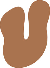 U Letters Retro Wavy Text Alphabet Groovy Font