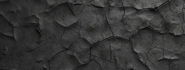 Dark black cement texture background. generative ai