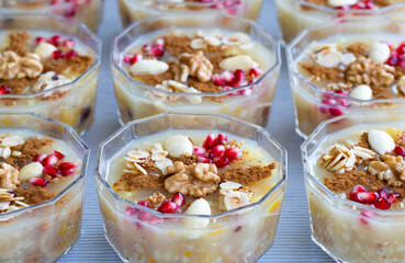 Traditional delicious Turkish dessert; Ashura (Asure)