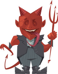 Red devil cartoon