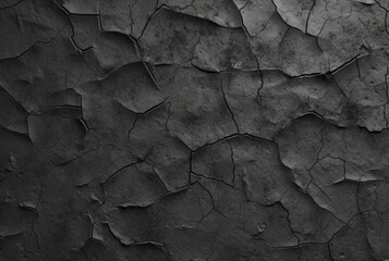 Dark black cement texture background. generative ai