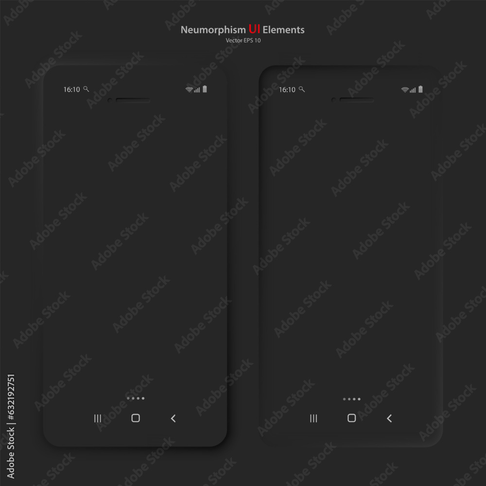 Poster a set of user interface elements for a mobile application in black. a set for developing a modern mo