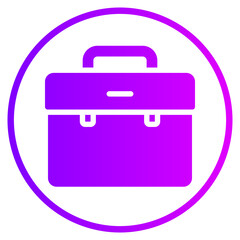 suitcase gradient icon