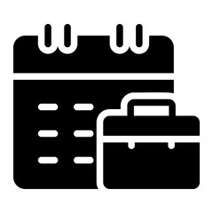 calendar glyph icon