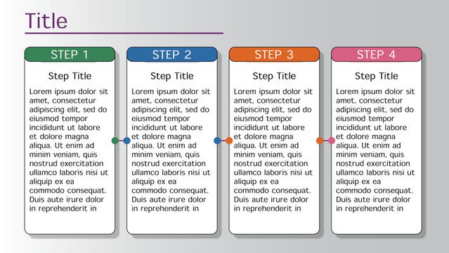 4-Step Process Slide Template