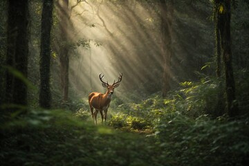 Wild Deer Deep Nature Jungle