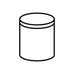 round food container box icon vector illustration eps