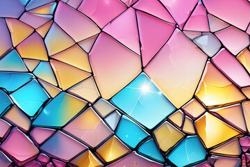 Blue Pink Yellow Friendly Lovely , Generative AI