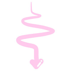 Fototapeta premium Multi direction pink cute arrow. designed for website, reports, worksheets and templates.