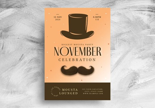 Mustache Flyer Layout