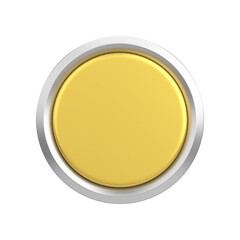 3D button. Empty button. 3D illustration.