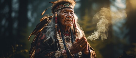 A shaman shares wisdom. Generative AI