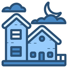 haunted house illustration