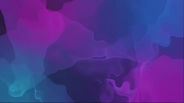 Abstract colorful wavy background in vibrant neon blue and purple colors.