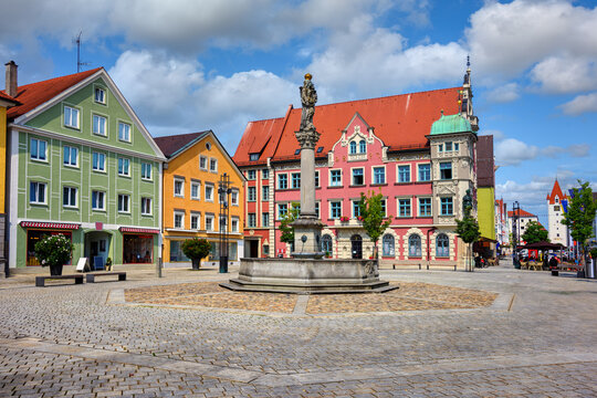 Mindelheim, medieval Old town in Allgau, Germany