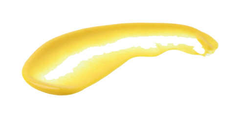 Smear of tasty curry sauce isolated on white