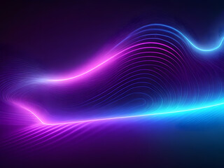 abstract futuristic holographic line technology neon background