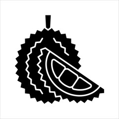 Durian fruit line icon. linear style sign for mobile concept and web design. Ripe durian outline vector illustration on white background