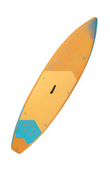 One SUP board isolated on white. Water sport