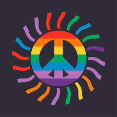 Colorful symbol of peace