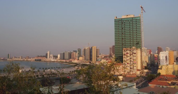 View over the new Marginal promenade Luanda Province Luanda Angola