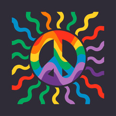 Colorful symbol of peace