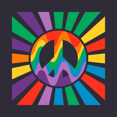 Colorful symbol of peace